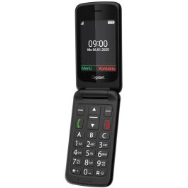 Gigaset GL595 Teléfono Concha para Personas Mayores Dual SIM Negro IP44 con Linterna 2.8"