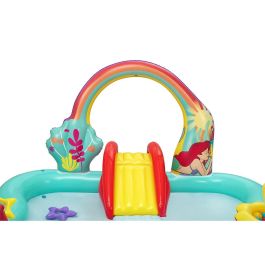 Bestway Piscina Hinchable Parque Juegos Disney Sirenita 221x193x117 cm +2 Años Jardin 91097