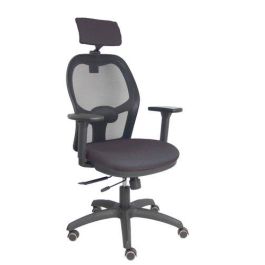 Silla Piqueras Y Crespo Jorquera Brazos 3D Y Cabecero Regulables Mecanismo Sincro Con Traslack Ruedas Parquet Respaldo De Malla Negra Y Asiento Tapizado Bali Gris Oscuro Precio: 422.50000034. SKU: S5703855