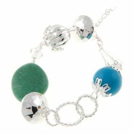 Pulsera Mujer Cristian Lay 436210 (23 cm) | Azul Verde Acero Plateado (23 cm) Precio: 13.59000005. SKU: S0303247