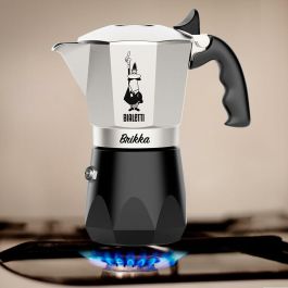 Cafetera Italiana Bialetti BRIKKA Aluminio 4 Tazas