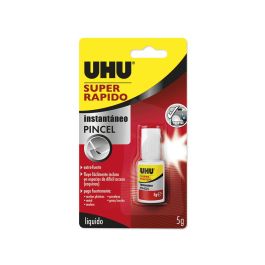 Uhu 36581 Super rápido pincel 5 g - Pegamento superrápido extrafuerte con aplicador pincel, transparente Precio: 4.49999968. SKU: S7912700