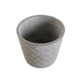 Macetero DKD Home Decor Gris 17 x 14.5 x 17 cm (3 Unidades)