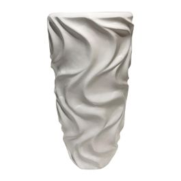 Macetero Home ESPRIT Blanco Fibra de Vidrio Ondas 35 x 35 x 71 cm Precio: 98.9500006. SKU: B1F9N7XBC7