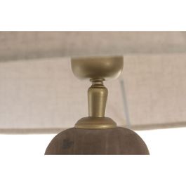 DKD Home Decor Lámpara Sobremesa Balines Natural Beige 40 x 80 x 40 cm
