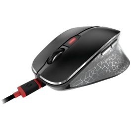 Cherry JW-8600 Ratón ergonómico inalámbrico MW 8C ERGO, Óptico RF + Bluetooth, 3000 DPI, Negro/Gris