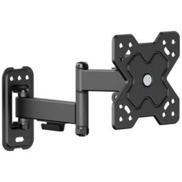 AISENS WT32TSR-381 Soporte de Pared para TV/Monitor 13-32", 20kg, VESA 75x75 100x100, Giratorio, Inclinable, Nivelable, 3 Pivotes