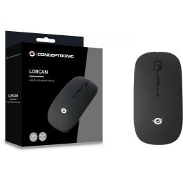 Ratón Conceptronic LORCAN01B Negro 1600 dpi