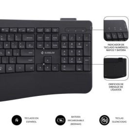 Teclado y Ratón Inalámbrico Subblim Combo Dual Office Prowave/ Negro Teclado y Ratón Inalámbrico Subblim Combo Dual Office Prowave/ Negro