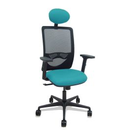 PIQUERAS Y CRESPO Silla Zulema sincro malla negra asiento bali turquesa brazos 2D ruedas 65mm cabecero Precio: 205.89000025. SKU: B17GHBV9Y2
