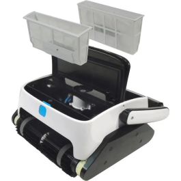 Ubbink Roboclean 3 Limpiafondos Automático para Piscinas (Paredes, Fondo, Línea de Agua) con Cable de 15m y Filtración 100µ