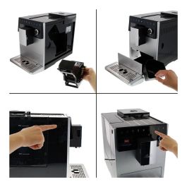 MELITTA CI Touch F630-101 Cafetera con molinillo - Depósito extraíble 1,8L - 2 depósitos de granos - Pantalla táctil - Plata