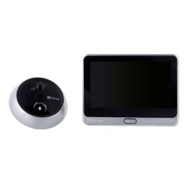 EZVIZ DP2 Timbre Video WiFi 1080p, Sensor Movimiento 6m, Visión Nocturna, Negro/Plata, CS-DP2C-A0-6E2WPFBS