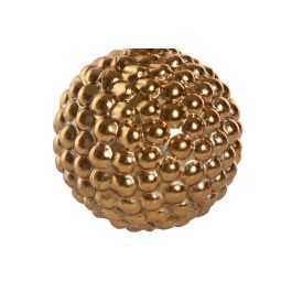DKD Home Decor Adorno Colgante Navidad Tradicional, Set 12 Unidades para Árbol, Diseño Dorado PVC, 8.5 x 8.5 x 8.5 cm