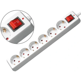 Mediarange Regleta 6 Tomas con Interruptor Longitud Cable 1.4m Color Blanco Precio: 15.79000027. SKU: B1EFTHHRD7