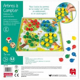 Juego educativo - GOULA - Árboles para contar - Completa los árboles con frutos según los dados