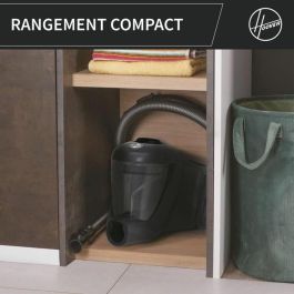 Hoover Aspirador de Bidón sin Bolsa HP321PAF - 850 W - 75 dBA - 2 L - Gris