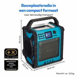 Medion AAAPC79478 Radio DAB para exteriores IP54, 30W RMS