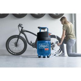 SCHEPPACH HC24V Compresor de aire vertical sin aceite, 24L, 2CV, 10 bar máx., 180 L/min. succión. Ideal para herramientas neumáticas. SCHEPPACH HC24V Compresor de aire vertical sin aceite, 24L, 2CV, 10 bar máx., 180 L/min. succión. Ideal para herramientas neumáticas.