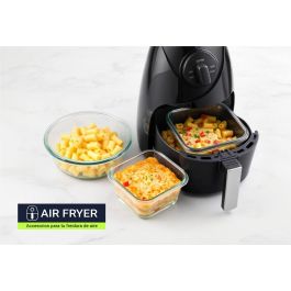 Molde de Vidrio Cuadrado para Airfryer 17.5 cm Quttin - Inde (12 Unidades)