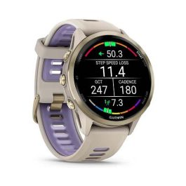 Garmin Forerunner 970 Reloj Inteligente Deportivo GPS, Pantalla AMOLED Táctil 1.4", Titanio Soft Gold 47mm, Compatible con iPhone y Android