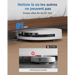 ECOVACS DEEBOT T50 OMNI - Robot aspirador con base - 15000 Pa - Cepillo lateral extensible y mopa - Sin enredos