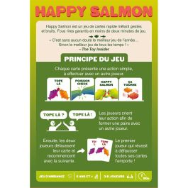 Asmodee ASM1739297193976 Salmón Feliz - Juego de Cartas de Mesa para Niños y Adultos, Diversión Familiar