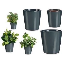 Set 3 Macetas Ceramica Conica 11 14 17Cm Antracita Ibergarden (6 Unidades) Precio: 47.49999958. SKU: B1E2ZPTAQX