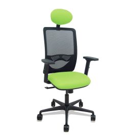 PIQUERAS Y CRESPO Silla Zulema sincro malla negra asiento bali pistacho brazos 2D ruedas 65mm cabecero Precio: 205.89000025. SKU: B17X7RTHLA