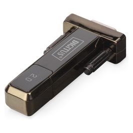 Digitus Adaptador Serie USB 2.0 D-Sub Macho Negro