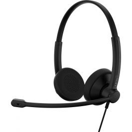 EPOS Auriculares Estéreo Impact 100 MS USB-C+A Alámbrico para Oficina/Centro de Llamadas