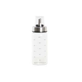 DKD Home Decor Aceitera Vinagrera Básicos de Borosilicato e Inox Transparente 200 ml 6x16.5x6 cm