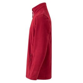 Velilla 201501 Forro Polar Microfibra Hombre Cuello Cremallera Ropa Trabajo Rojo Talla XXL