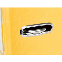 Liderpapel Archivador de Palanca Folio Documenta Forrado PVC, Rado, 52 mm, Amarillo