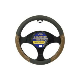 Funda Volante Confort Universal PU Goma Antideslizante Lavable Gris-Marrón Gy Cs6 GOD7010