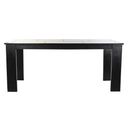 DKD Home Decor Mesa de Comedor Marron Oscuro Acacia 90 x 76 x 180 cm