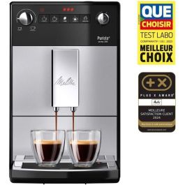 MELITTA F230-101 - Cafetera Purista - Espresso automático con molinillo de granos - 1450W - Tanque de agua 1,2L - Plata