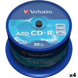 CD-R Verbatim Azo 700 MB 52x 50 Piezas (4 Unidades) CD-R Verbatim Azo 700 MB 52x 50 Piezas (4 Unidades) Precio: 99.58999985. SKU: B1GPFTMY7N