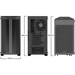 Be Quiet! Midi Tower PURE BASE 500DX Negra ATX, Micro ATX, Mini-ATX para PC con Iluminación RGB