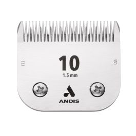 Andis S-10 Cuchilla Profesional UltraEdge de Acero Carbonizado 1.5 mm para un Filo Afilado y Duradero con Acabado Cromado Anti-Corrosión