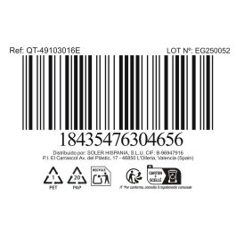 Hermes Cacerola de Acero Inoxidable de 16 cm (1,8 L) con Tapa para Inducción (6 Unidades)