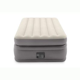 Intex Colchón Hinchable Prime Comfort Fiber Tech 99x191 cm, 51 cm, Firmeza Regulable, Eléctrico, 1 Persona