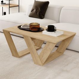 Mesa de Centro Alexandra House Living Diagonal Roble Madera MDP 110 x 40 x 60 cm