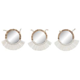 DKD Home Decor Espejo Boho Blanco 20 x 20 cm Set de 3 (2 Unidades) Precio: 68.4999997. SKU: B1H2JNL328
