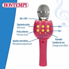 Micrófono Karaoke Bontempi 6 Unidades Micrófono Karaoke Bontempi 6 Unidades