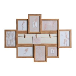 Marco Multifoto Shabby DKD Home Decor Natural 2.5 x 50 x 62 cm