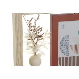 Marco Foto 10X15 Scandi DKD Home Decor Natural Terracota 7 x 23 x 25 cm (6 Unidades)