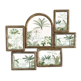 Marco Multifoto Tropical DKD Home Decor Natural 2 x 47 x 55 cm Precio: 34.50000037. SKU: B17MYV6D7H