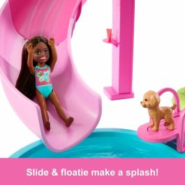 Barbie JFP01 Piscina de ensueño con Tobogán y Jacuzzi – Más de 20 accesorios