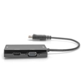 DIGITUS DisplayPortkonverterkabel DP->HDMI+DVI+VGA 0.2m